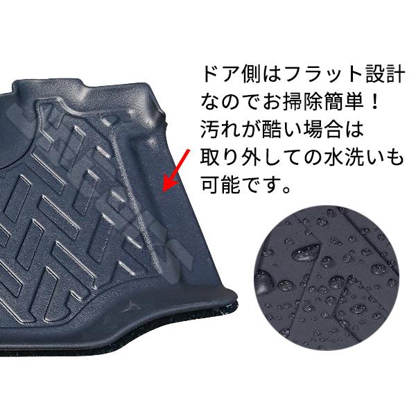 ハイエース 200系 1〜5型 標準ボディ用 立体成型 3D フロアマット 運転