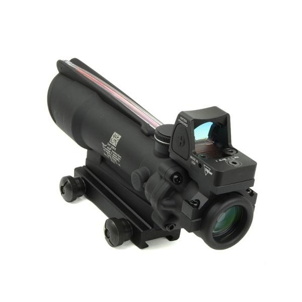 年末年始Bigセール★ ARROW OPTICS（アローオプティクス） ACOG TA11タイプ スコープ (集光式 レティクル) +RMRタイプドットサイト ケース付 |  | 01