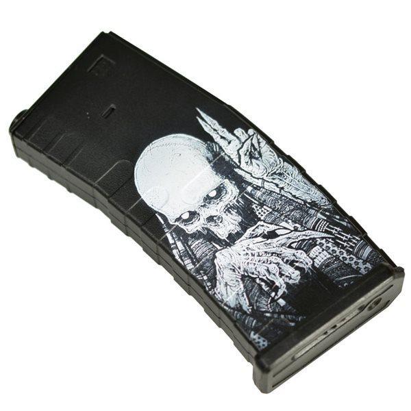 APS 300連 UMag ポリマー製 多弾倉マガジン リーパー（Grim Reaper）プリント | 