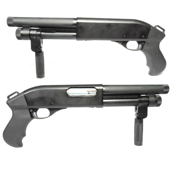 ライブシェル式ガスショットガン APS製 CAM MK2 M870 AOW ソードオフ　日本仕様_1