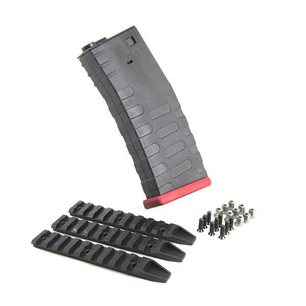 年末年始Bigセール★ 電子トリガー搭載 APS ASR115X マッチ ライフル MOD1 BR ブラック/レッド 電動ガン |  | 09