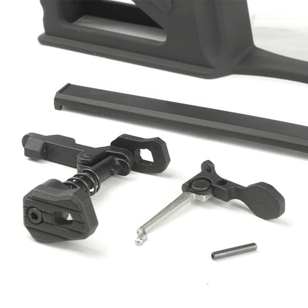 APS 軽量切削レシーバーキット PEW刻印 ver. APS M4 電動ガン用 ブラック |  | 08