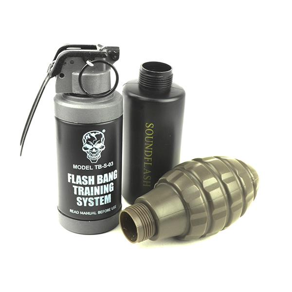 APS Hakkotsu CO2 サウンドスタングレネード Thunder B スターターキット マルチシェル(3pcs)パック |  | 01