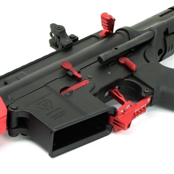 電子トリガー搭載 KINWA X E&C 333E-1 STRIKE パトリオット PDW7 電動ガン レッド AEG_3