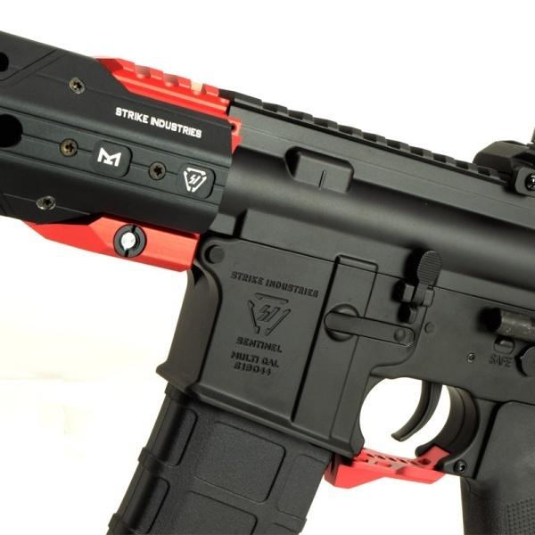電子トリガー搭載 E&C 338E STRIKE GRIDLOK SBR 電動ガン レッド AEG |  | 03