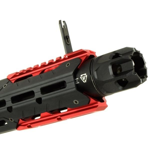 電子トリガー搭載 E&C 338E STRIKE GRIDLOK SBR 電動ガン レッド AEG |  | 05