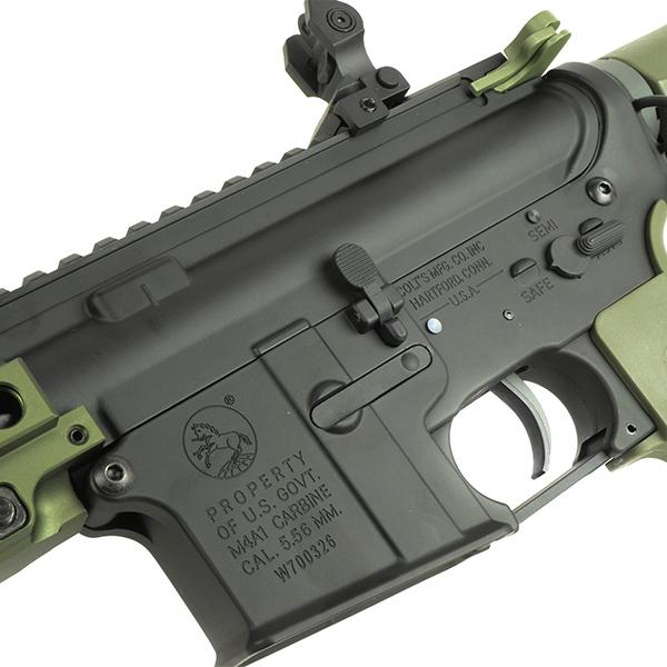 電子トリガー搭載 E&C 643E Geissele SMR Mk4 Federal 10インチ 電動ガン オリーブドラブ AEG ...