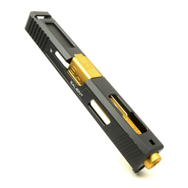 Guns Modify SAIタイプ CNCアルミ カスタムスライド&ボックスフルートアウターバレルセット マルイ GBB グロック18C用 ゴールド |  | 07