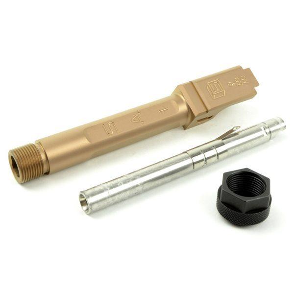 Guns Modify SAI G19 ボックスフルートタイプ バレル (14mm逆ネジ) 東京マルイ G19用 ローズゴールド |  | 01