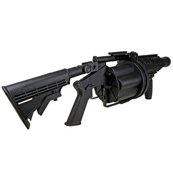 ICS MGL140 タイプ リボルバー グレネードランチャー メタルハンドガード ロングバレルver |  | 01