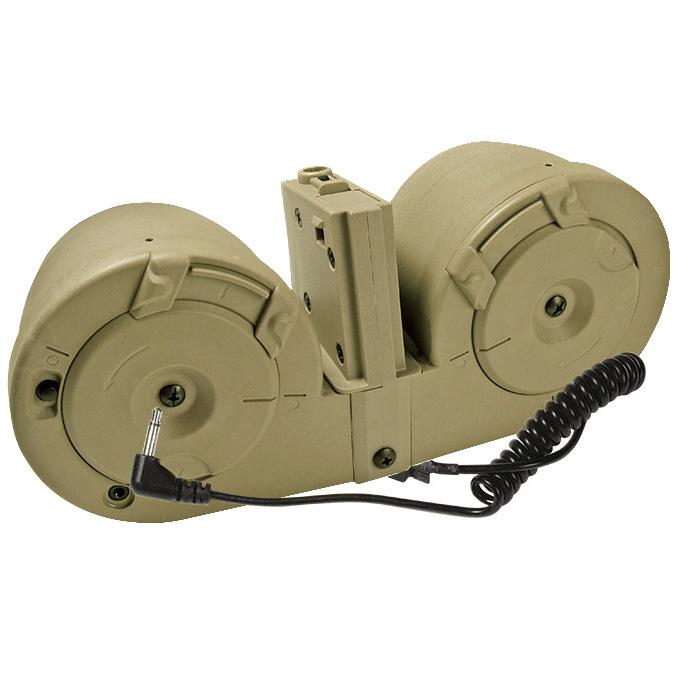 ICS 電動給弾式 ドラムマガジン for 電動M4 デザートカラー | 
