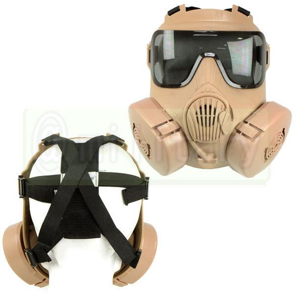 M50 ガスマスク スタイル フルフェイスゴーグル DE : ジーリーストア