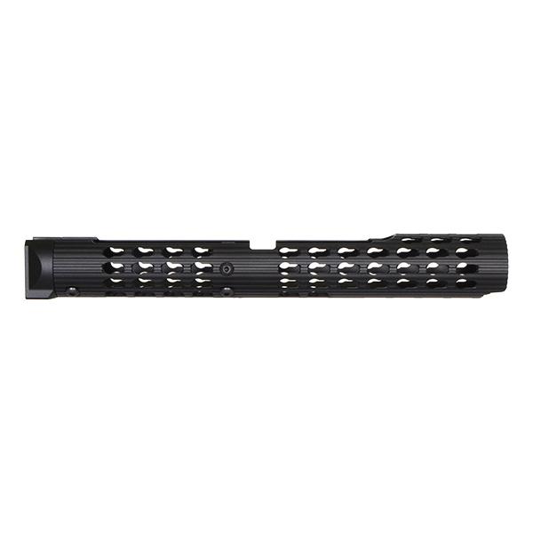5KU VS-24 AK KeyMod ロング チューブラー ハンドガード for LCT、GHK、DBOYS、CYMA ブラック ...