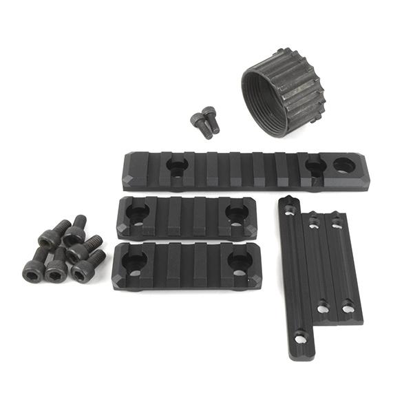 【SALE】TROYタイプ TRX BATTLE RAIL 7.6 インチ ハンドガード ブラック |  | 03