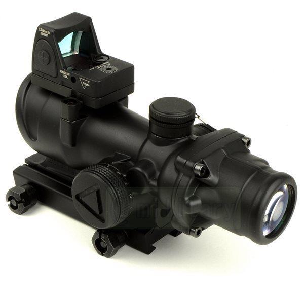 TA02 ACOG 4倍率 + RMR トリジコン スコープ レプリカ TA02/ RMR ：ACOG タイプ レティクル発光 4倍スコープ : ジーリー