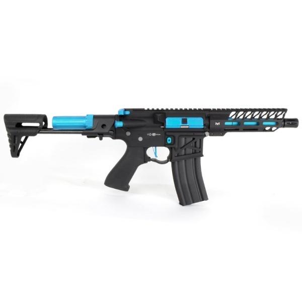 電動ガン Lancer Tactical LT-29 エンフォーサー PDW スケルトン ブラック＆ブルー