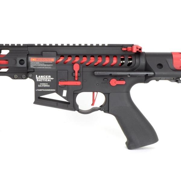 電動ガン Lancer Tactical LT-34 バトルホーク 4 PDR スケルトン ブラック＆レッド_2
