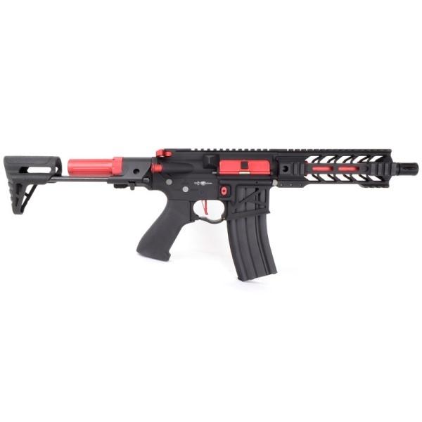 電動ガン Lancer Tactical LT-34 バトルホーク 7 PDR スケルトン ブラック＆レッド