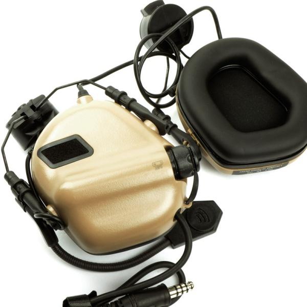 在庫処分セール★旧モデル★ OPSMEN EARMOR M32 Tactical Headset 無線通信用電子イヤーマフ ヘルメットマウントタイプ コヨーテタン