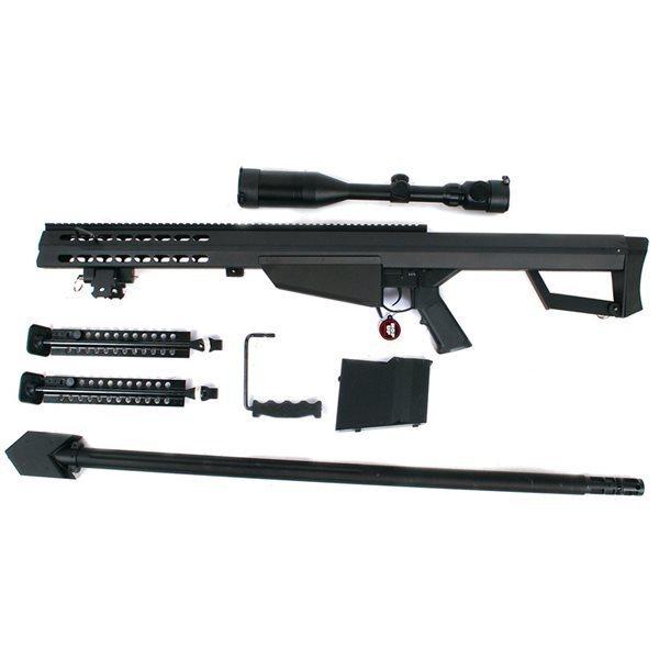【ライセンス刻印】 SNOW WOLF バレットM82A1 エアコッキング スコープ付 BARRETT FIREARMS ブラック |  | 07