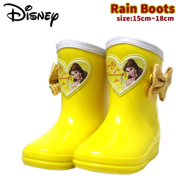 手数料安い ディズニー 美女と野獣 ベル キッズ ジュニア 子供 レインブーツ 長靴 雨靴 黄色 イエロー かわいい Disney 7327 Columbiatools Com