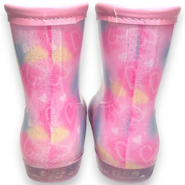 名探偵プリキュア キッズ レインブーツ 長靴 子供 ピンク 3713