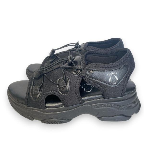 PEANUTS スヌーピー サンダル 厚底 レディース スポーツサンダル 厚底