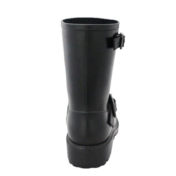 キッズ レインブーツ 長靴 子供 ブラック 黒 靴 エンジニア 雨靴 無地