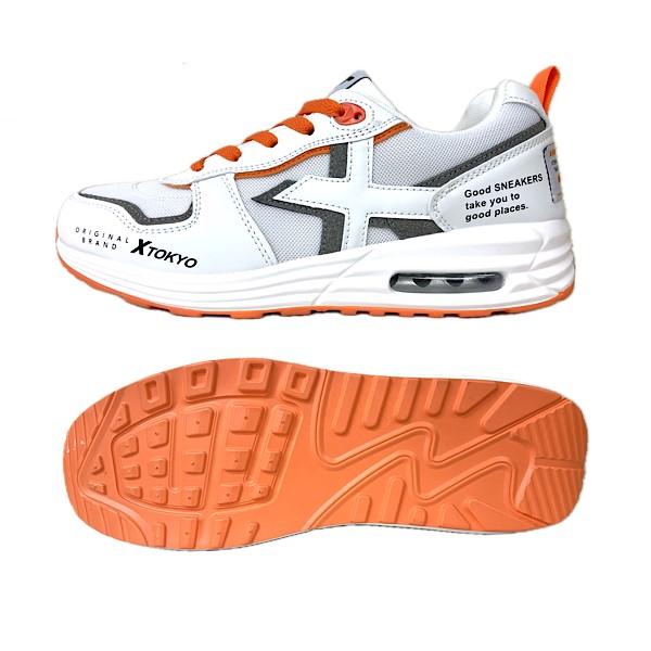 X TOKYO メンズ 紳士 スニーカー カジュアル シューズ 靴 レース 紐 X