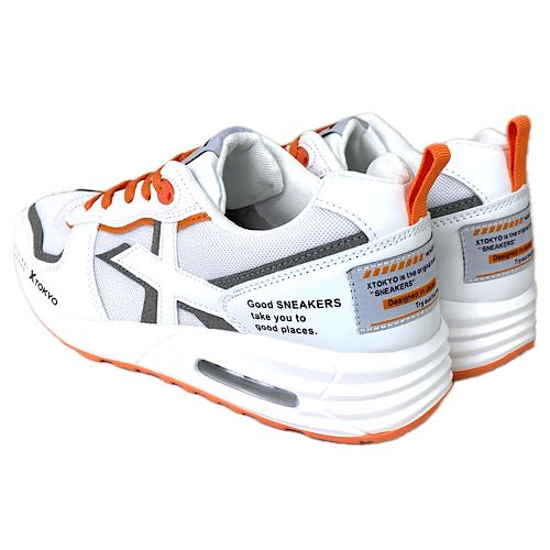 X TOKYO メンズ 紳士 スニーカー カジュアル シューズ 靴 レース 紐 X