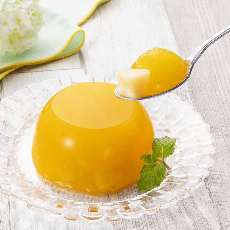 くだもの屋さん たらみ ゼリー マンゴーゼリー 白桃果肉入り 160g 6個