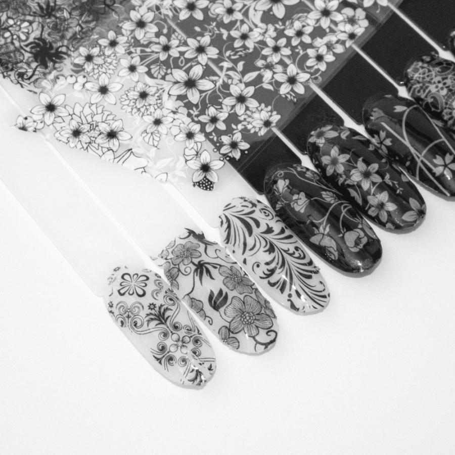 ラローナ [ LALONA ]レース柄転写フィルム( 255 )( 10種セット20cm) ジェルネイル/ネイルアート/転写フィルム/ネイルホイル/韓国ネイル | ブランド登録なし | 03