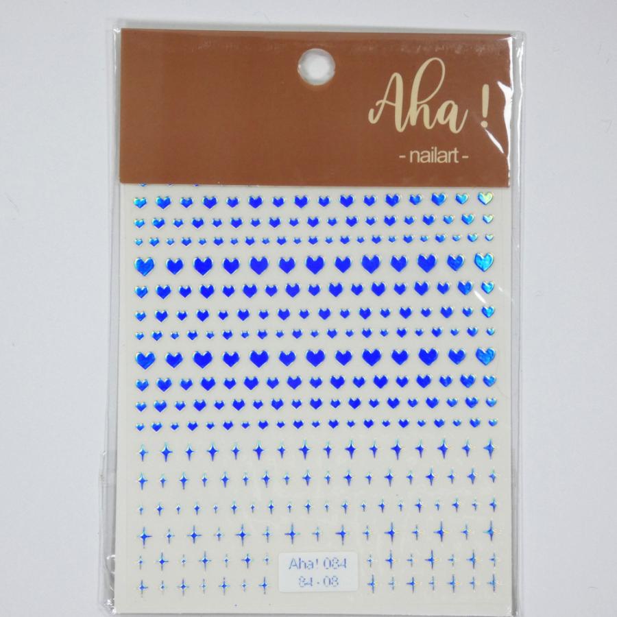 AHA［ LALONA ］ハートとキラキラシール（ AHA084 )( 8種 ) ネイル