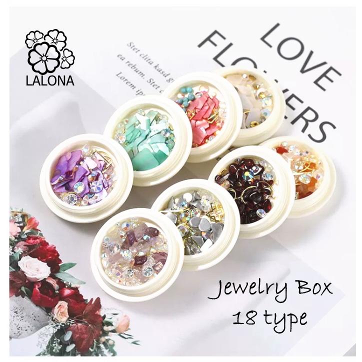Lalona ジュエリーボックス シェルやフレーム人気ネイルアート 18種 最大15 Offクーポン