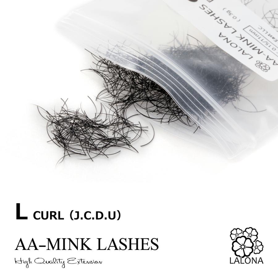 ラローナ [ LALONA ] AAミンクラッシュ ( BLK ) Lディテール 0.3g