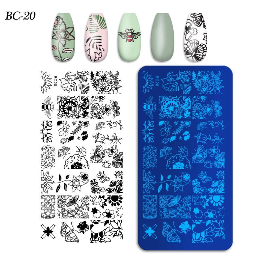 ラローナ[LALONA]ネイルスタンププレートBC11〜20( 10種から )ジェル