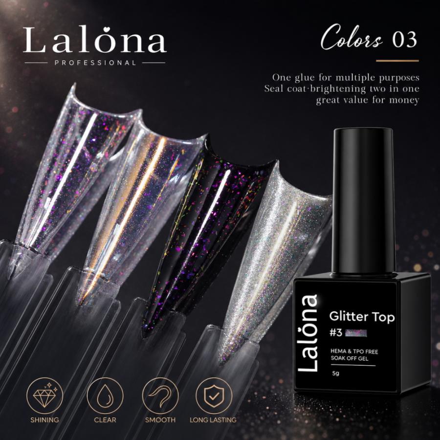 ラローナ [ LALONA ]グリッタートップジェル( 4Color )( 5g ) HEMAフリー/ジェルネイル/ノンワイプ/ラメ入り/拭き取り不要/韓国ネイル | ブランド登録なし | 07