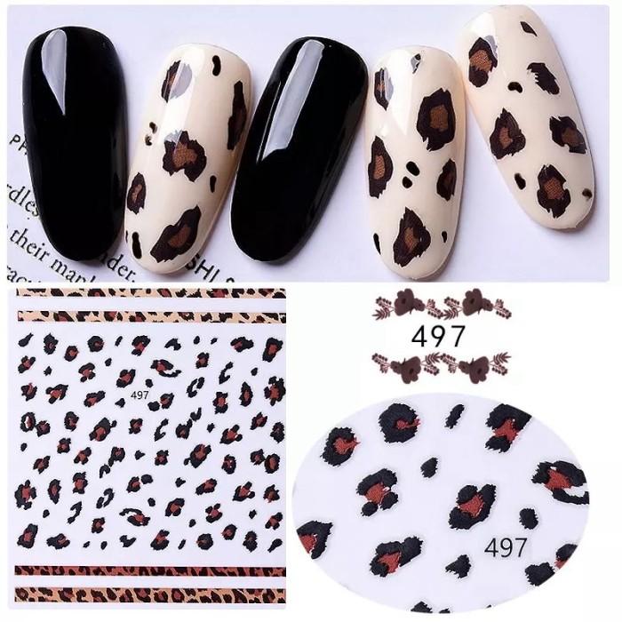 ネイルチップニュアンスレオパード3Dヒョウ柄帽子くまさんリボン953専用 49d315c8876e4d1719e48d50a21245