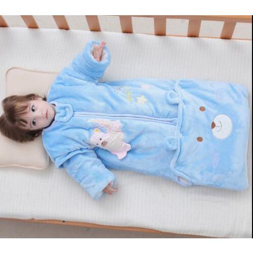 スリーパー 長袖 キッズ 着る布団 赤ちゃん 冬 寝冷え 防止 フリース ふかふか 中綿入り 袖取り外し可 足カバー付き おくるみ Da Jellykeystyle 通販 Yahoo ショッピング
