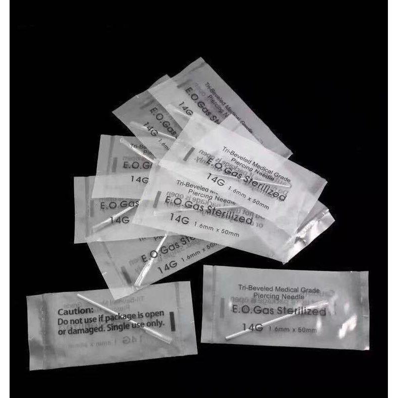 3本ニードル14g ピアス14g ボディピアス ピアッシングニードルサージカルニードル手芸14g工作用 練習用 アクセサリー製作 精密作業用 工具 アレルギー対応 F0105 Jellykeystyle 通販 Yahoo ショッピング