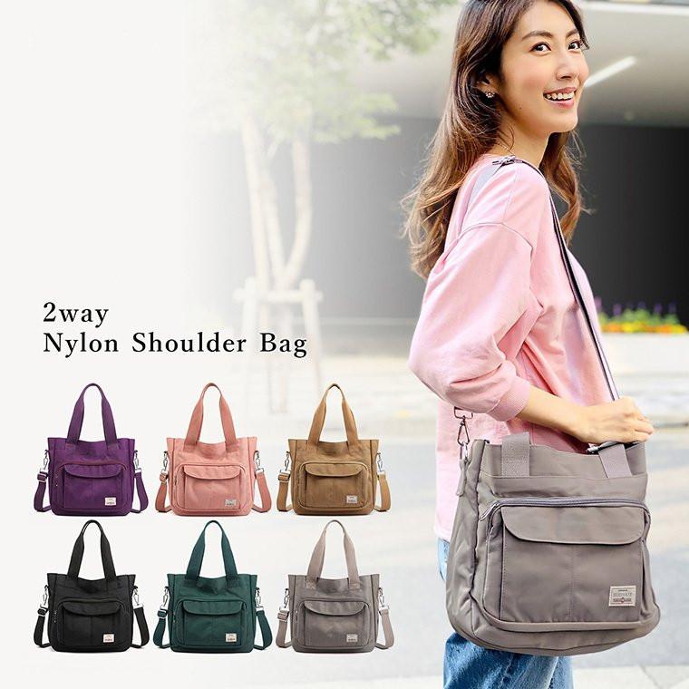 トートバッグ ショルダーバッグ レディース 軽い 斜めがけ 大きめ ナイロン 通勤 きれいめ 2way 軽量 肩掛け 旅行 Td プレゼント バレンタイン F0111 Jellykeystyle 通販 Yahoo ショッピング