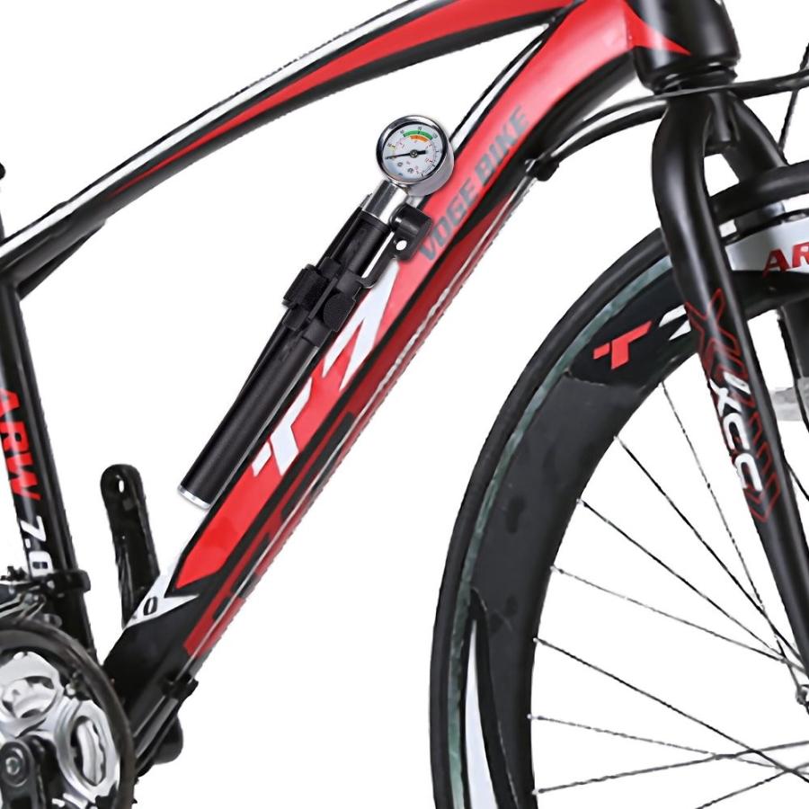 自転車 空気入れ 仏式 米式 携帯ポンプ ゲージ付 高圧 210psi 固定可能 手動式 空気針 パンク修理キット クロスバイク Kc Jellykeystyle 通販 Yahoo ショッピング