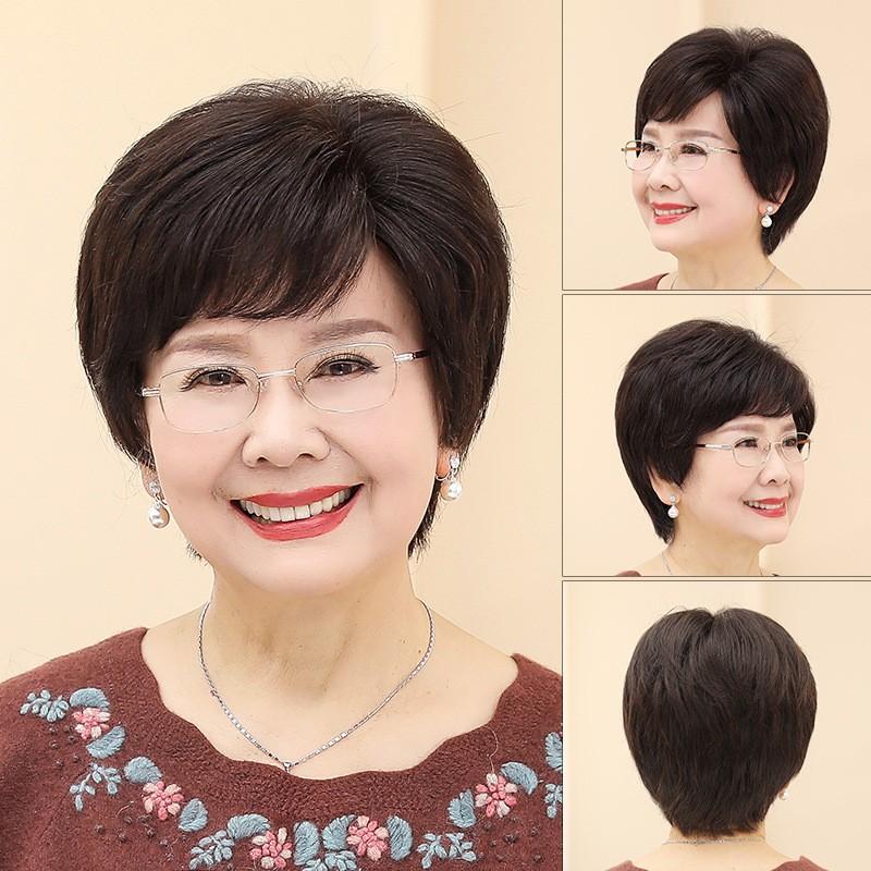 人気ブランド 中高年フルウィッグ 女性用かつら 母のウィッグ ショートウイッグ レディース おしゃれ パーマ ふんわり 上品さ 落ち着いた雰囲気 自然黒 Aynaelda Com