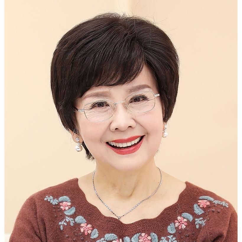 人気ブランド 中高年フルウィッグ 女性用かつら 母のウィッグ ショートウイッグ レディース おしゃれ パーマ ふんわり 上品さ 落ち着いた雰囲気 自然黒 Aynaelda Com