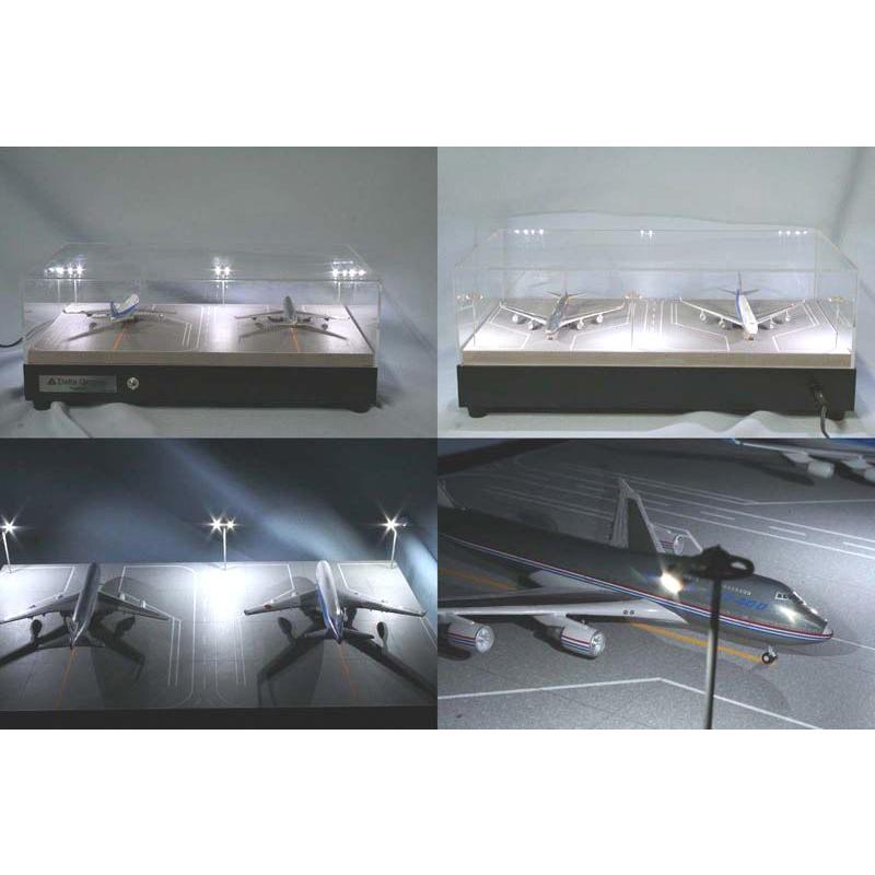 1/500 空港ジオラマ 最大5機駐機可能 フル電飾 フルスクラッチ 引取歓迎 楽天市場】Roteiro空港模型【駐機場】（1/400スケール