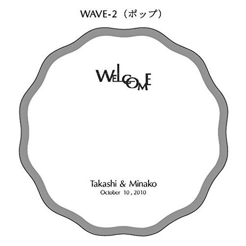 WAVE型ミラー（卓上イーゼル付） ウェルカムボード |  | 03