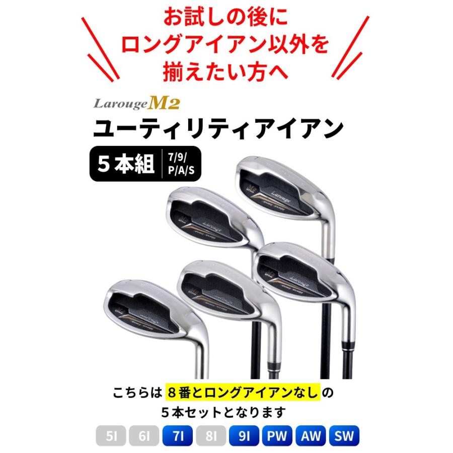 アイアンセット（FD-60：標準シャフト）Larouge-M2アイアン 5本セット 
