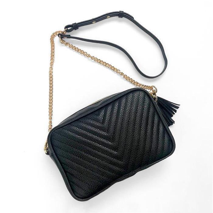 本革チェーン ショルダーストラップ ベルト 幅約13ミリ クロス