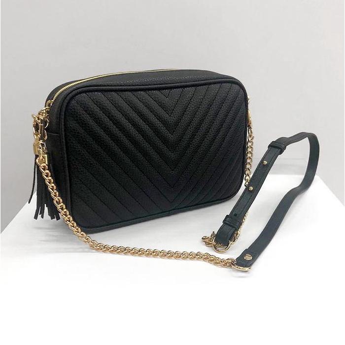 本革チェーン ショルダーストラップ ベルト 幅約13ミリ クロス