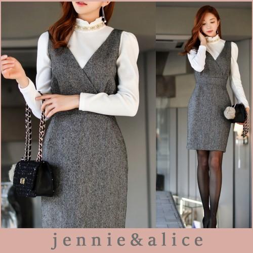 ジャンパースカート ミニ丈 通勤 40代 50代 レディース ファッション 新作 18 春夏 新作 Es 3256 Jennie Alice 通販 Yahoo ショッピング